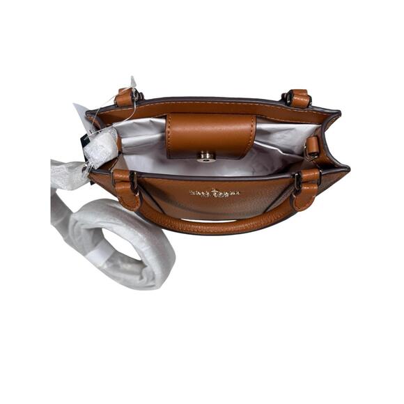 NWT  Kate Spade New York Lena Mini Tote Warmer Ginger Pebbled Leather Crossbody - Picture 5 of 9